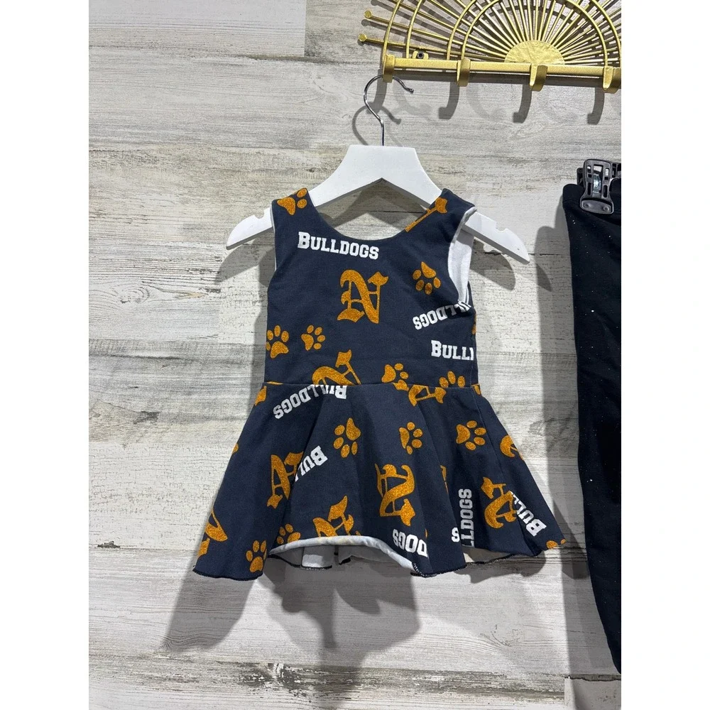 Nederland Bulldogs Clothing Bundle Girls 2T Yellow Black Gold Spirit Wear Lot